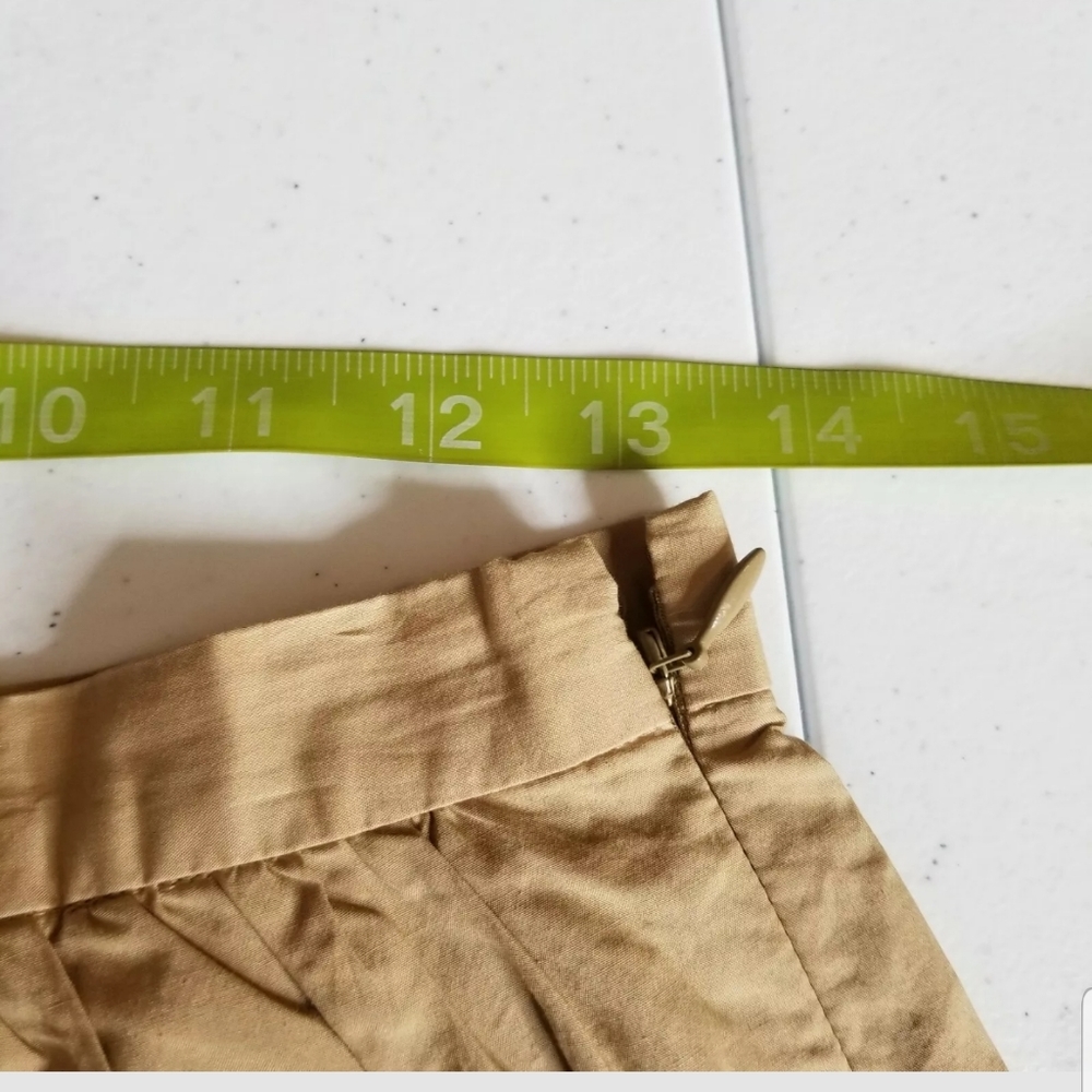 Madewell Brown/Khaki  Layered Pleated Mini Skirts - Picture 6 of 6